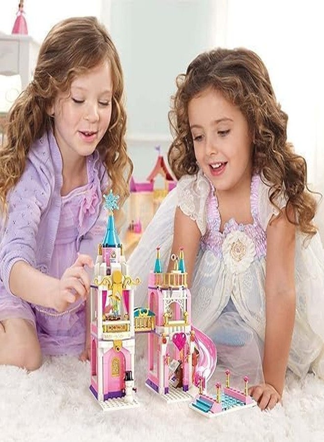 EXOMOON Girl Dream Villa House Magical Castle Building Blocks Building Blocks Bricks DIY Assemble Educational Toys (445 pc) - Image 2